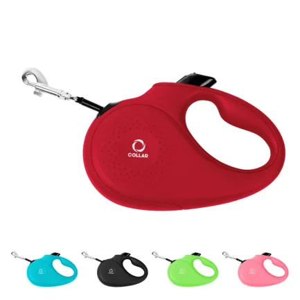 Повідець-рулетка CoLLaR для собак, розмір L, 50 кг, 5 м, стрічка червоний