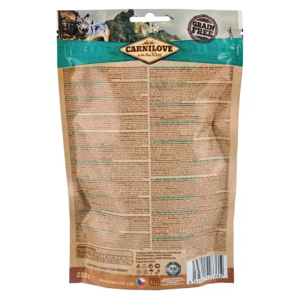 Ласощі Carnilove Dog Semi Moist для собак, короп та чебрець, 200 г — Фото 1
