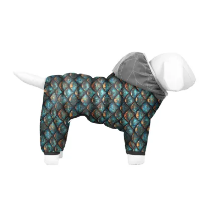 Комбінезон для собак WAUDOG Clothes малюнок &amp;quot;Луска&amp;quot;, L55, В 77-79 см, С 47-50 см