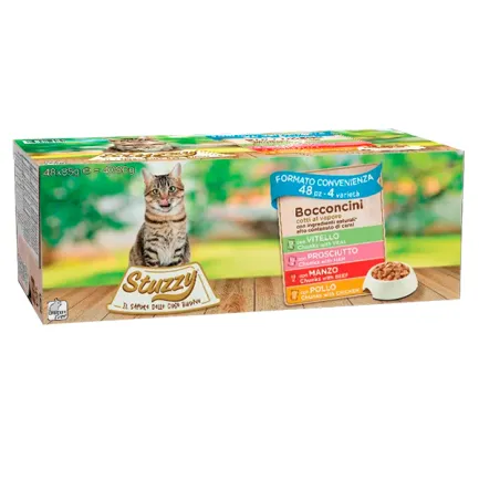 Stuzzy Cat Multipack ШТУЗІ МУЛЬТІПАК консерви в соусі для котів, вологий корм 4,08 кг