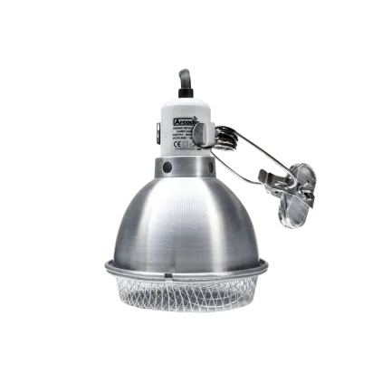 ARCADIA REFLECTOR CLAMP LAMP WITH CERAMIC HOLDER E27 14CM STAINLESS STEEL (R2100080) світильник для тераріума — Фото 1
