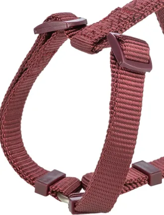 Шлея Trixie Premium H-harness для собак XS–S 30–44 см 10 мм бордова — Фото 1