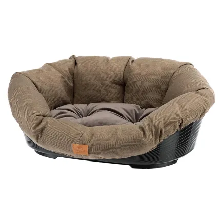 Ferplast SOFA' 2 TWEED BROWN Місце д/собаки пластик+чохол