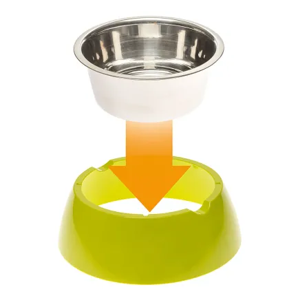Ferplast JOLIE L GREEN BOWL Годівниця, пластик, метал — Фото 4