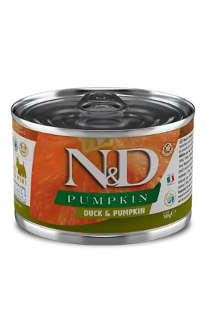 Вологий корм для собак Farmina N&amp;D Grain Free PUMPKIN DUCK ADULT MINI беззерновий з гарбузом, качкою 140 г