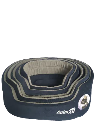 Набір ліжок AnimAll Alice Velvet BLUE-GREY (63х53х21, 57х47х19, 52х41х17, 46х35х15, 41х30х14)