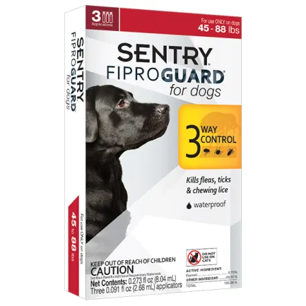 FiproGuard ФІПРОГАРД краплі від бліх, кліщів та вошей для собак 20-40кг, 2.68мл 3 шт.