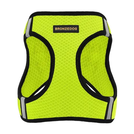 Шлея для собак Bronzedog Mesh Vest 3D сітка лимонна 2XS — Фото 2