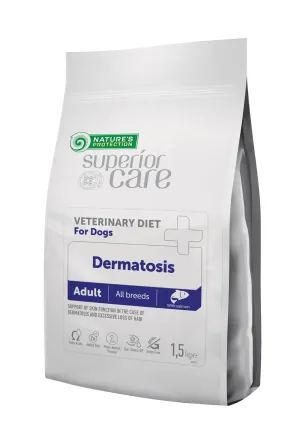 Ветеринарний дієтичний корм для здоров'я шкіри та шерсті собак NP Superior Care Veterinary Diet Dermatosis Salmon Adult All Breed Dogs з лососем, 1,5кг