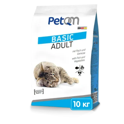 PetQM Cats Fish &amp; Vegetables 10 kg сухий корм для котів з рибою та овочами