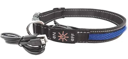 Нашийник LED AnimAll для собак S 2,5 / 30-40 см, синій