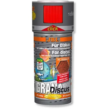 JBL (ДжБЛ) Grana Disсus CLICK корм для риб, 250 мл, преміум з дозатором.