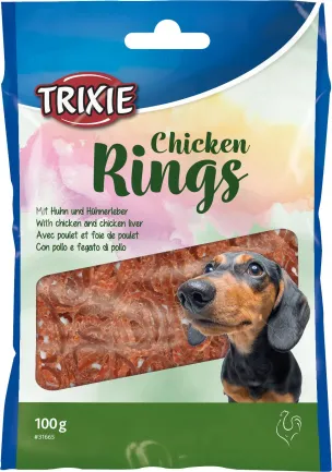 Кільце Trixie Chicken Rings жувальне для собак, з куркою, 100 г