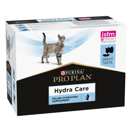 Вологий додатковий корм PRO PLAN Hydra Care для дорослих котів для збільшення споживання води та зниження концентрації сечі 10х85 г — Фото 1