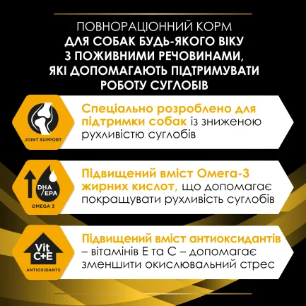 Сухий корм PRO PLAN JM Joint Mobility для цуценят, дорослих собак та собак похилого віку з поживними речовинами, які допомагають підтримувати роботу суглобів 12 кг — Фото 6