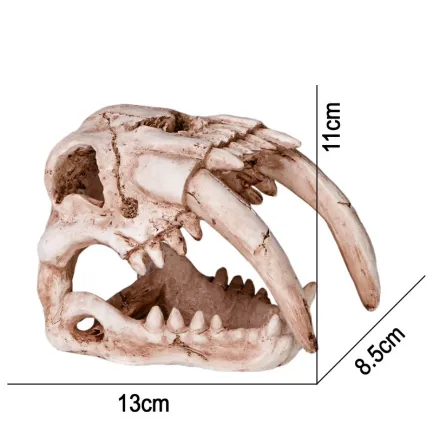 Декорація череп тигра Terrario Sabertooth Skull 13x8,5x11см (15911) — Фото 1