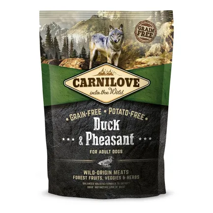 Сухий корм Carnilove Duck &amp; Pheasant для дорослих собак всіх порід, качка та фазан, 1,5 кг