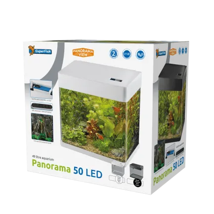 Акваріум скляний - Superfish Panorama 50 LED WHITE (A4052015) — Фото 2