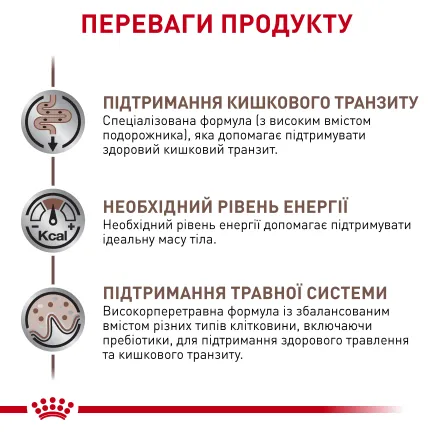 Дієтичний вологий корм Royal Canin GASTROINTESTINAL FIBRE RESPONSE CAT для котів 85 г — Фото 3