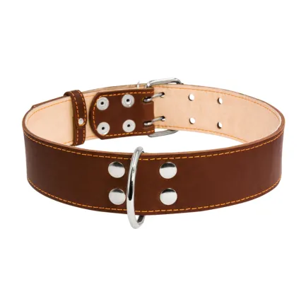 Нашийник "CoLLaR" подвійний (ширина 45мм, довжина 56-68см) коричневий — Фото 1