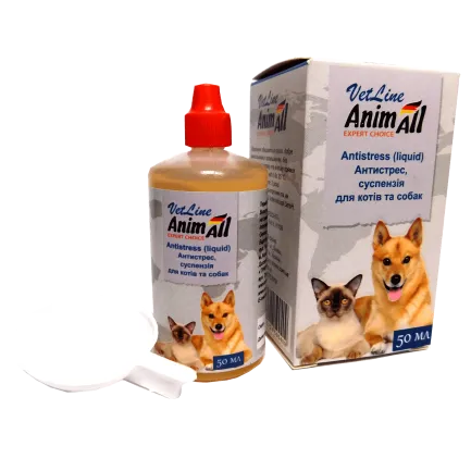 Суспензія AnimAll VetLine Антістресc для котів і собак, 50 мл