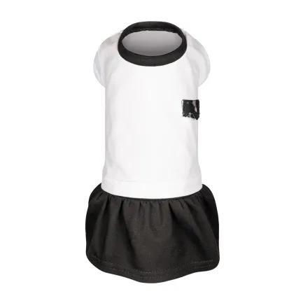 Сукня Chanti ТМ Pet Fashion для собак XS2 білий/чорний