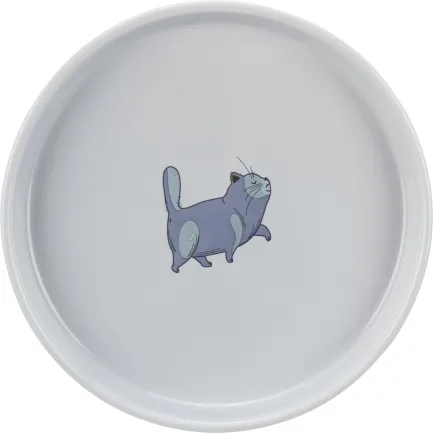 Миска Trixie для котів, пласка та широка, 600 мл, d:23 см (керамічна) — Фото 1