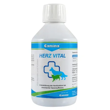 Вітаміни Canina Herz-Vital для собак та котів, підтримка серця, 250 мл