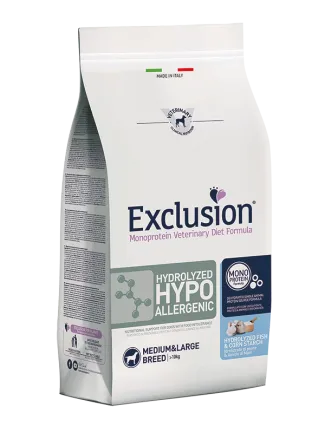 Exclusion Hydrolyzed Hypoallergenic Medium&amp;Large Breed із гідролізованою рибою для середніх та великих порід собак із харчовою алергією 2 кг