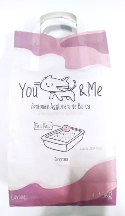 Бентонітовий наповнювач You and me для котів, з ароматом лаванди, 5 кг