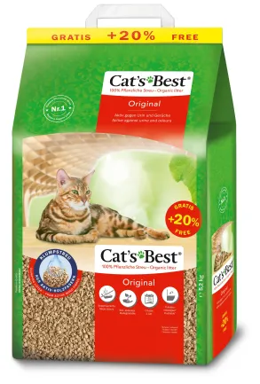Наповнювач Cat’s Best Original для котячого туалету, деревний, 10+2л/5,2кг