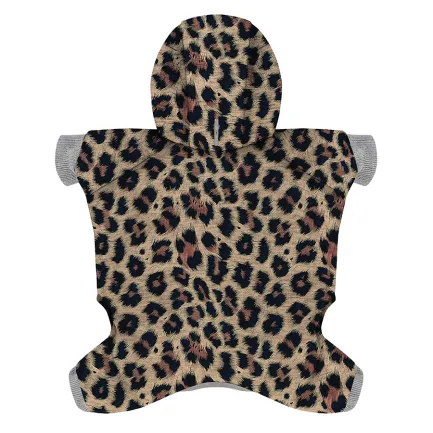 Комбінезон для собак WAUDOG Clothes малюнок &amp;quot;Леопард&amp;quot;, софтшелл, XS30, B 36-40 см, С 24-27 см — Фото 1