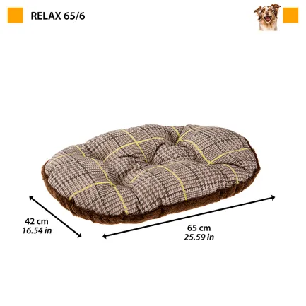 Ferplast RELAX 65/6F C Подушка, бавовна+хутр — Фото 1
