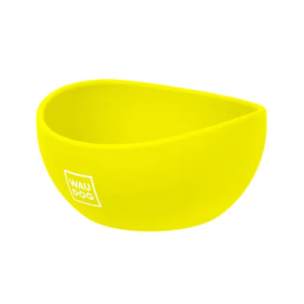 Миска WAUDOG Silicone, 250 мл жовтий — Фото 2