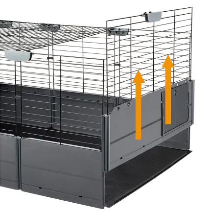 Ferplast CAGE MULTIPLA OPEN BLACK Клітка для гризунів — Фото 4