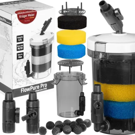 Зовнішній префільтр для акваріума Kruger Meier FlowPure Pro 2700 (16/22 мм) — 2.7 л — Фото 8
