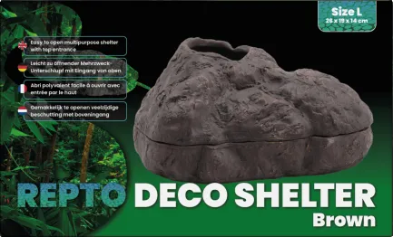 Декорація для акваріума REPTO DECO SHELTER BROWN L (R5100310) — Фото 3