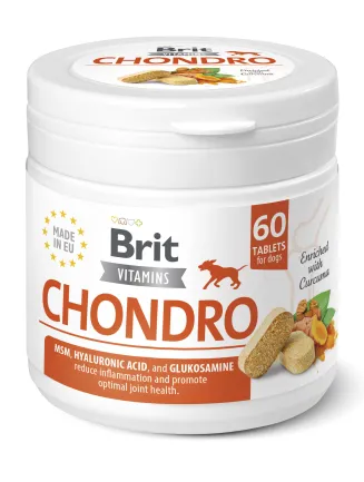 Вітаміни для собак Brit Vitamins Chondro для суглобів 60 таблеток