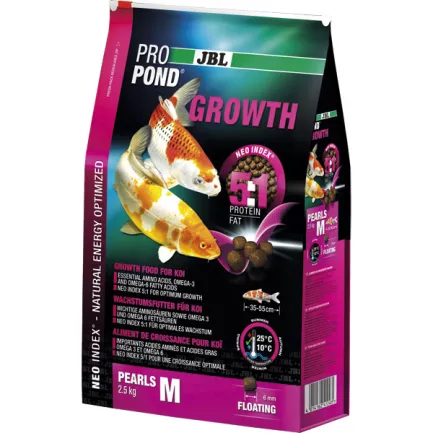 JBL (ДжБЛ) ProPond Growth корм для посилення зростання коропів Кої M, 2.5кг.