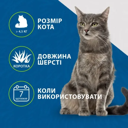 Фурмінатор FURminator для котів із короткою шерстю, розмір L — Фото 6