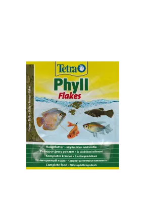 Корм Tetra Phyll Flakes для травоїдних рибок, 12 г (пластівці) — Фото 2