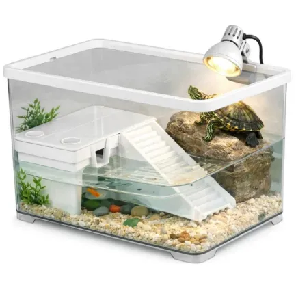Тераріум-акваріум для черепахи Kruger Meier LagunaVerde Turtle Aquarium 30×18×18 см з островом і фільтром — Фото 2