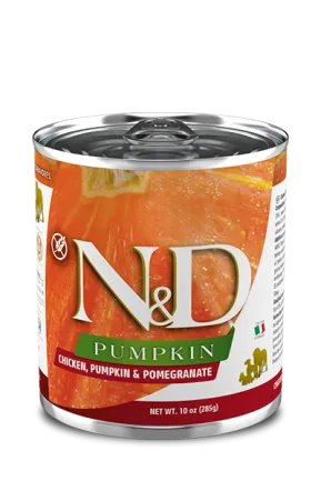 Вологий корм для собак Farmina N&amp;D Grain Free PUMPKIN CHICKEN ADULT MEDIUM &amp; MAXI беззерновий з гарбузом, куркою, гранатом 285 г