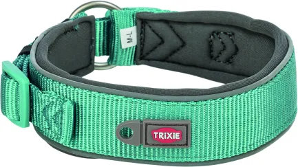 Нашийник Trixie Premium екстраширокий для собак L–XL 53–62 см 50 мм аква-графіт — Фото 3