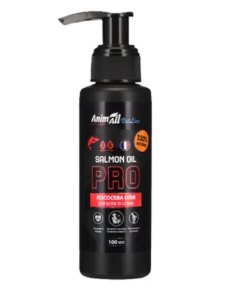 AnimAll VetLine PRO Лососеве масло для собак і котів, 100 мл