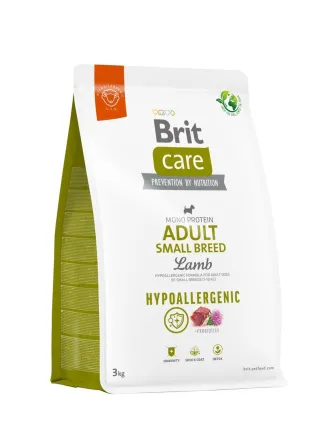 Корм для собак малих порід Brit Care Dog Hypoallergenic Adult Small Breed гіпоалергенний з ягням, 3 кг