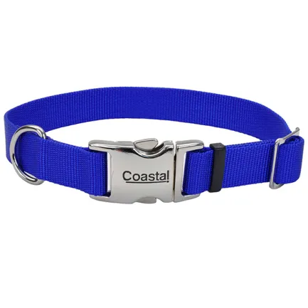 Coastal Metal Buckle КОСТАЛ МЕТАЛ нашийник для собак, 2.5х36-51cм Cиній