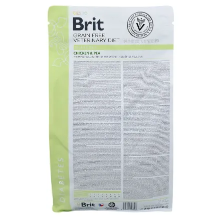 Сухий корм Brit GF VetDiet Cat Diabetes для котів, при цукровому діабеті, з куркою та горохом, 2 кг — Фото 4