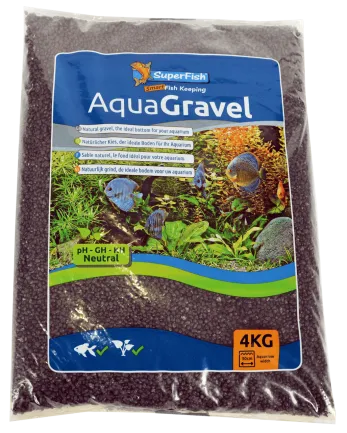 Акваріумний гравій SF AQUA GRAVEL CRYSTAL BLACK 1-2 MM 4 KG (A8050125) — Фото 1