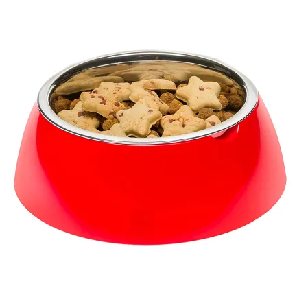 Ferplast JOLIE L RED BOWL Годівниця, пластик, метал — Фото 2
